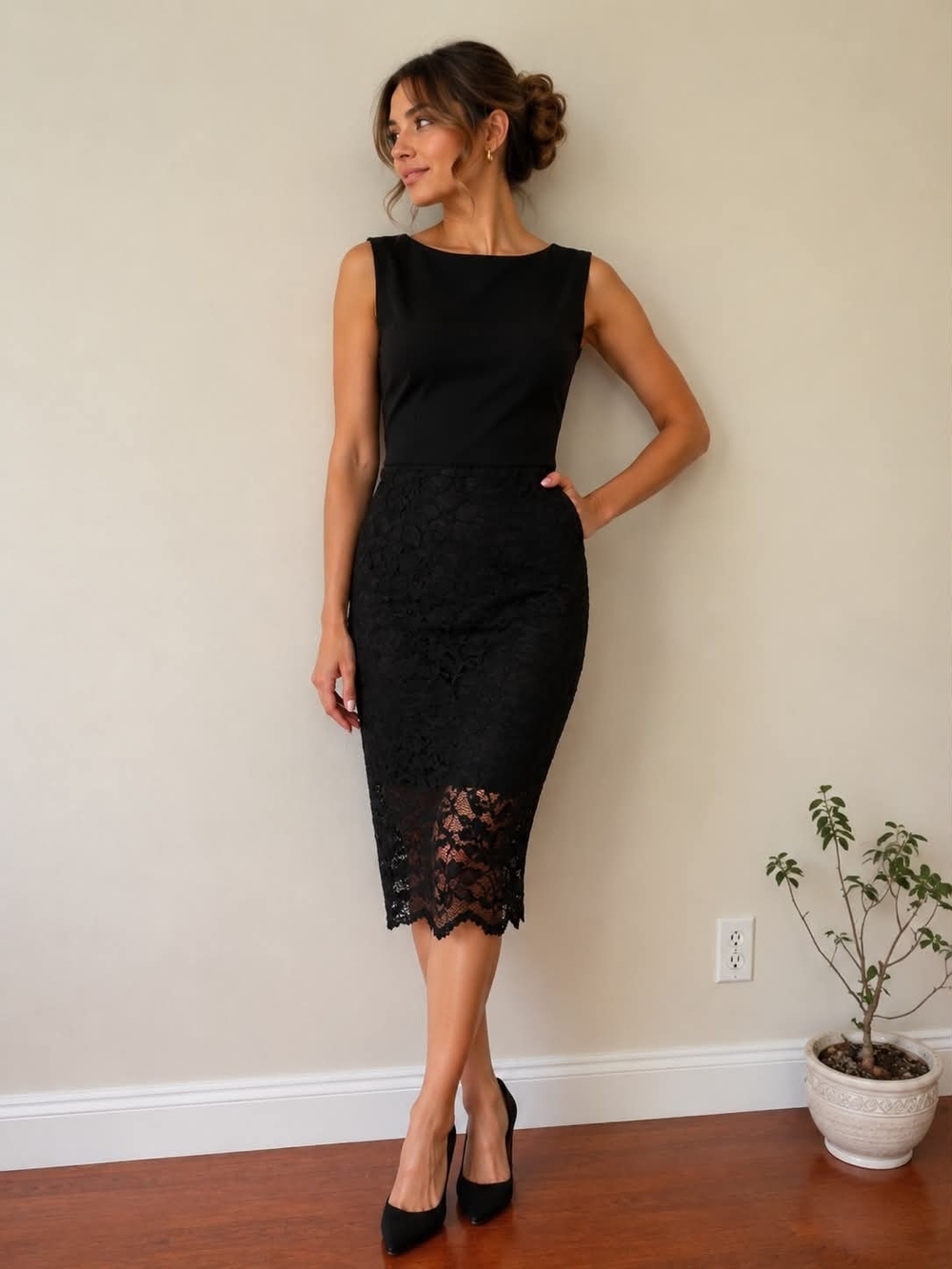 Rinascimento Black Dress